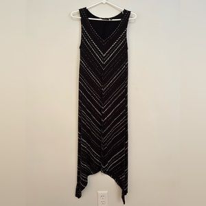 Asymmetrical Flowy Midi Scoop Neck Dress